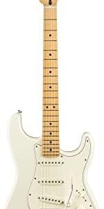 Fender Player Stratocaster SSS Electric Guitar - Alder Body, Maple Fingerboard, Polar White.