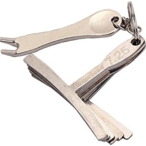 Alnicov Guitar Setup Tools - Includes 9 Stainless Steel Understring Radius Gauges