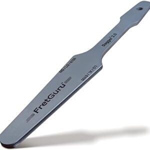 FretGuru Fret Crowning File - Perfect Fret Finishing with Dual Sided Dagger 2.0 - MD and LG/XL