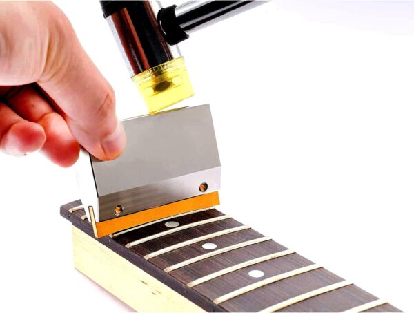 Guitar Bass Fretboard Press Caul Block with 9 Radiused Brass Inserts 7.25/9.5/10/12/14/15/16/17/20